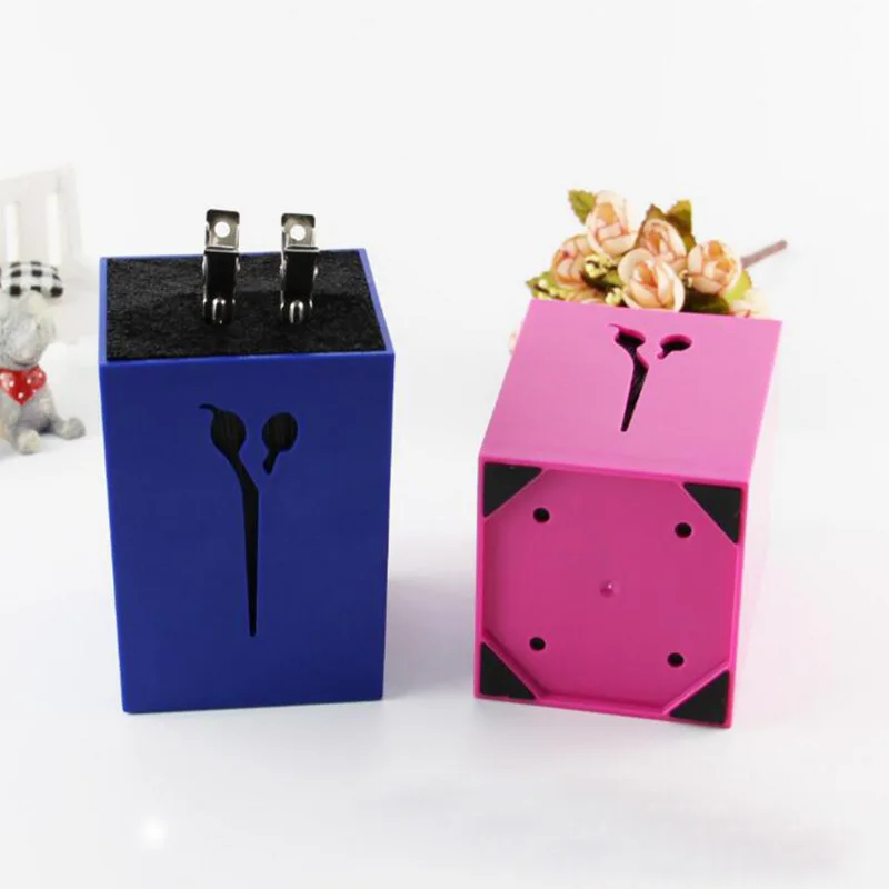 مقص صالون المنظم رف لا فتحة ثابتة صندوق تخزين لمقص الشعر مشط دبوس الشعر فرشاة التجميل تصفيف الشعر تخزين الرف