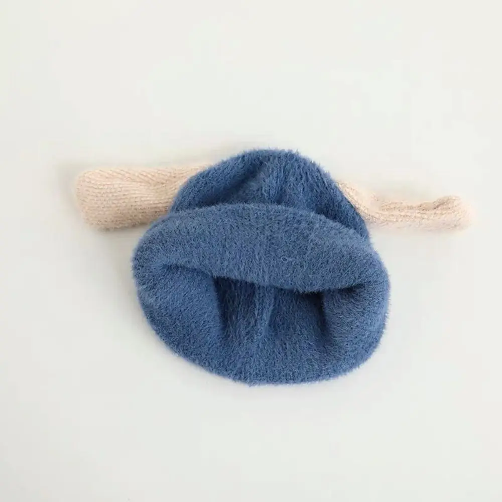 

Cute Wool Hat Knitted Thickened Beanie Cap Soft Bonnet