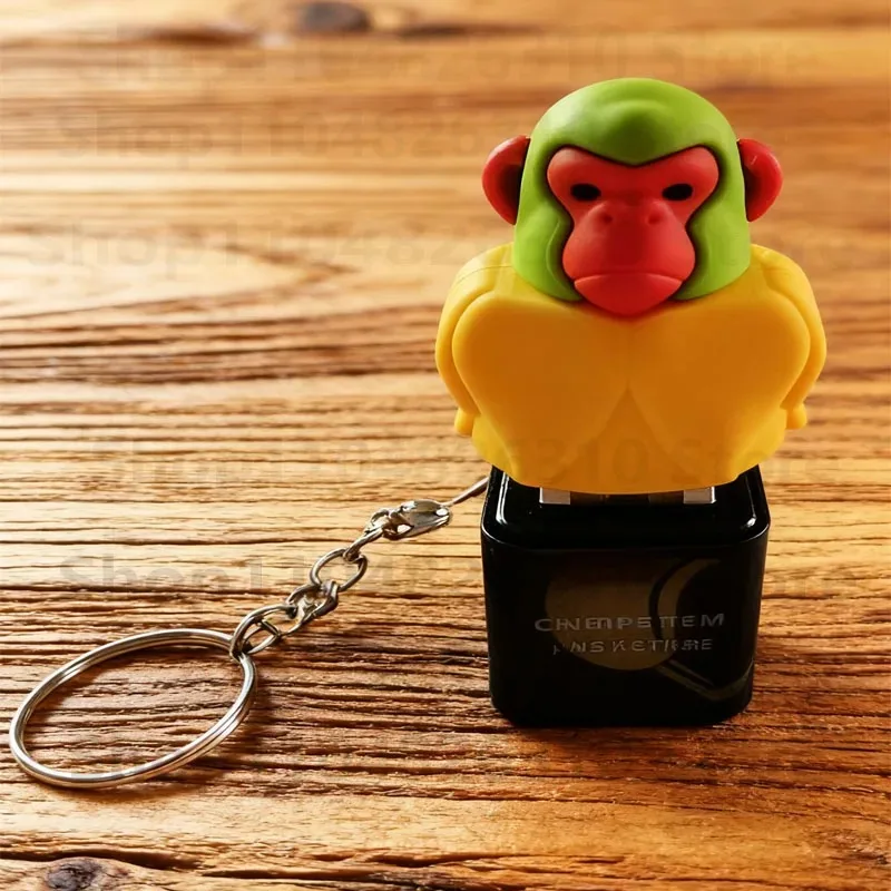 --New Tralalero Tralala Tungtungtung Wooden Stick Man 4 Button Keychain Pendant Meme Brainrot Anime Peripheral Decor Gift Toys