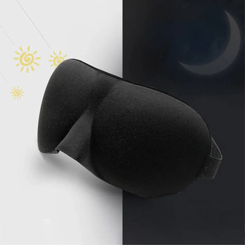 

Breathable 3D Sleeping Eye Mask Strong Blackout Eye Mask Soft Comfort Portable Blindfold Travel Eyeshade for School Home Office