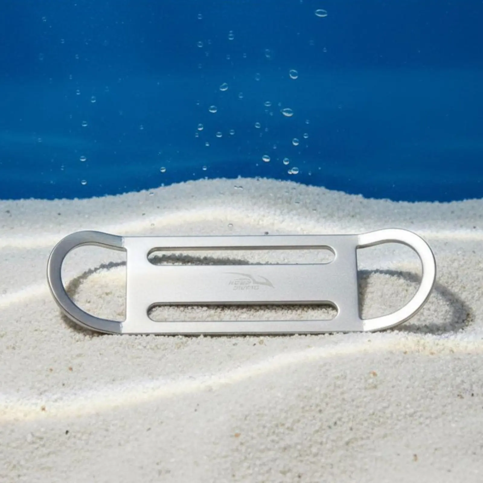 Double D-Loop Slide Stainless Steel D Loop Slide Sidemount BCD Fixing Buckle Rust Resistant Strap Holder Plate