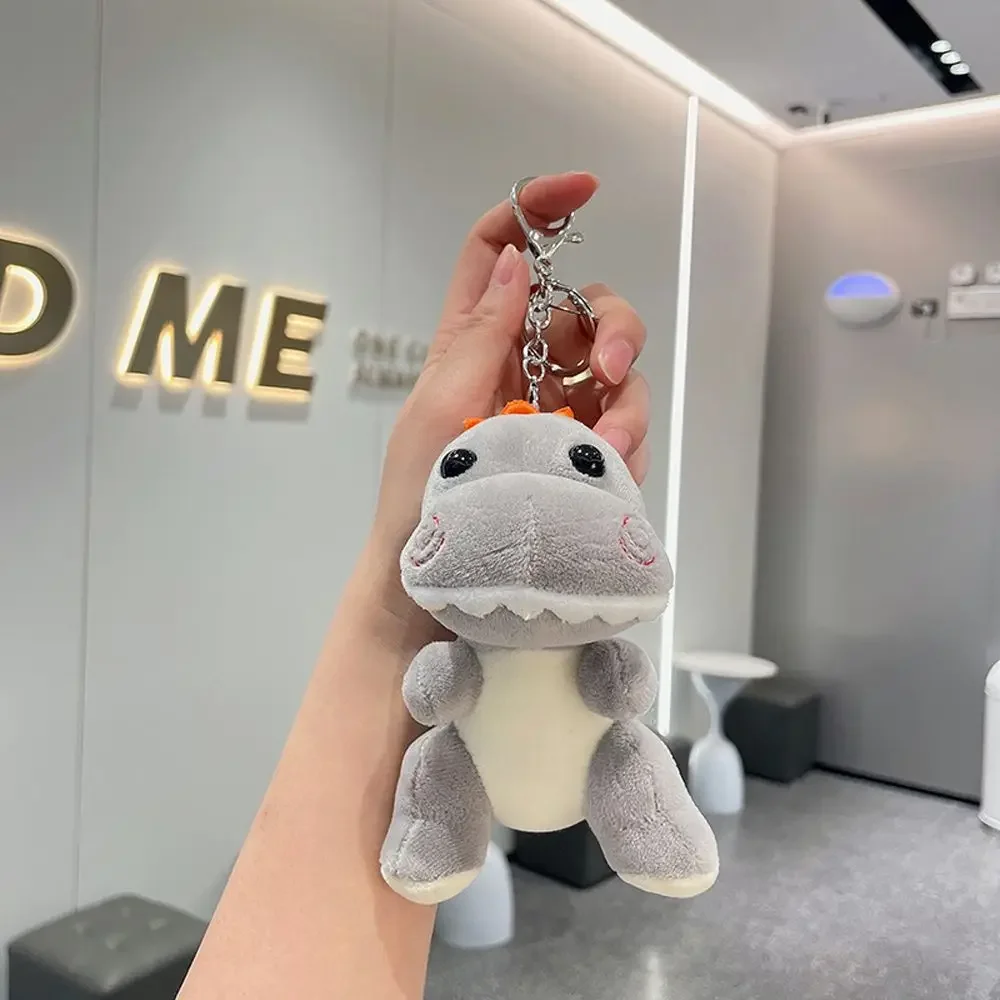 Llavero colgante de dinosaurio de peluche para bolso de muñeca, accesorios de bolsa Kawaii para niña, lindo regalo para pareja