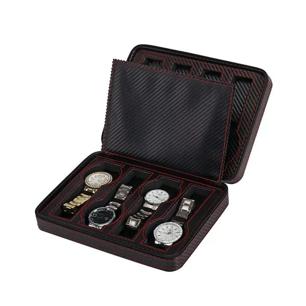 1Pcs Watch Storage Box 8 Compartment Fashionable Color Match Scratch Resistant Holder for Collection Accessories Display Watch