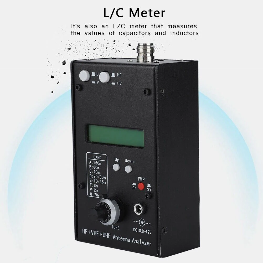 AW07A HF/VHF/UHF 160M 1.5-470 RF Impedance SWR for antenna Analyzer RF + UV for spectrum Analyzers With 1.0 To 9.99 SWR Tools