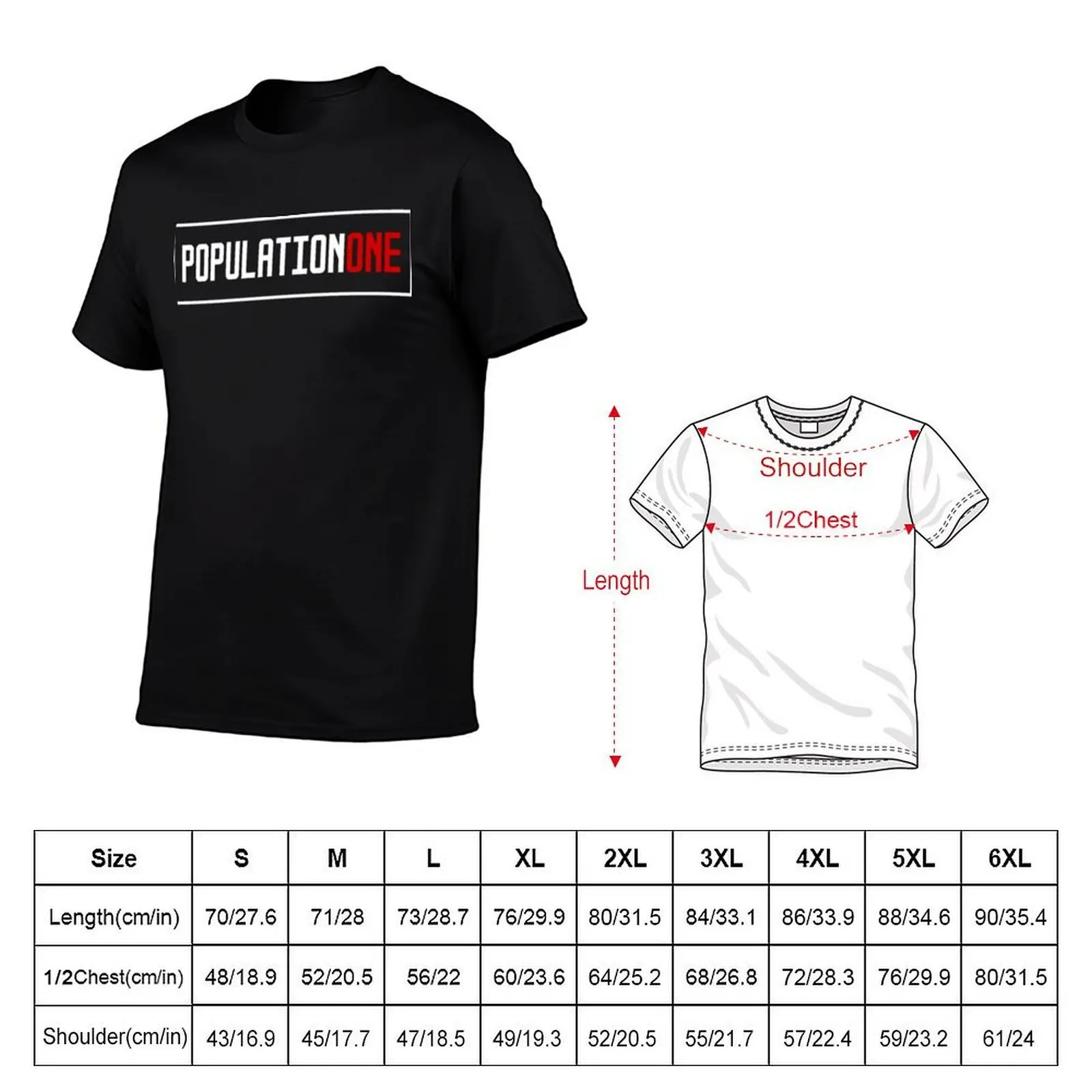 Population one logo Classic T-Shirt custom t-shirts korean fashion plain white t shirts men