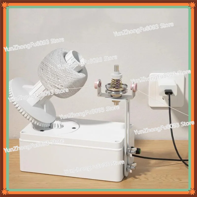 USB-Powered Automatic Electric Yarn Winder - Adjustable Speed Tension Knitting Tool