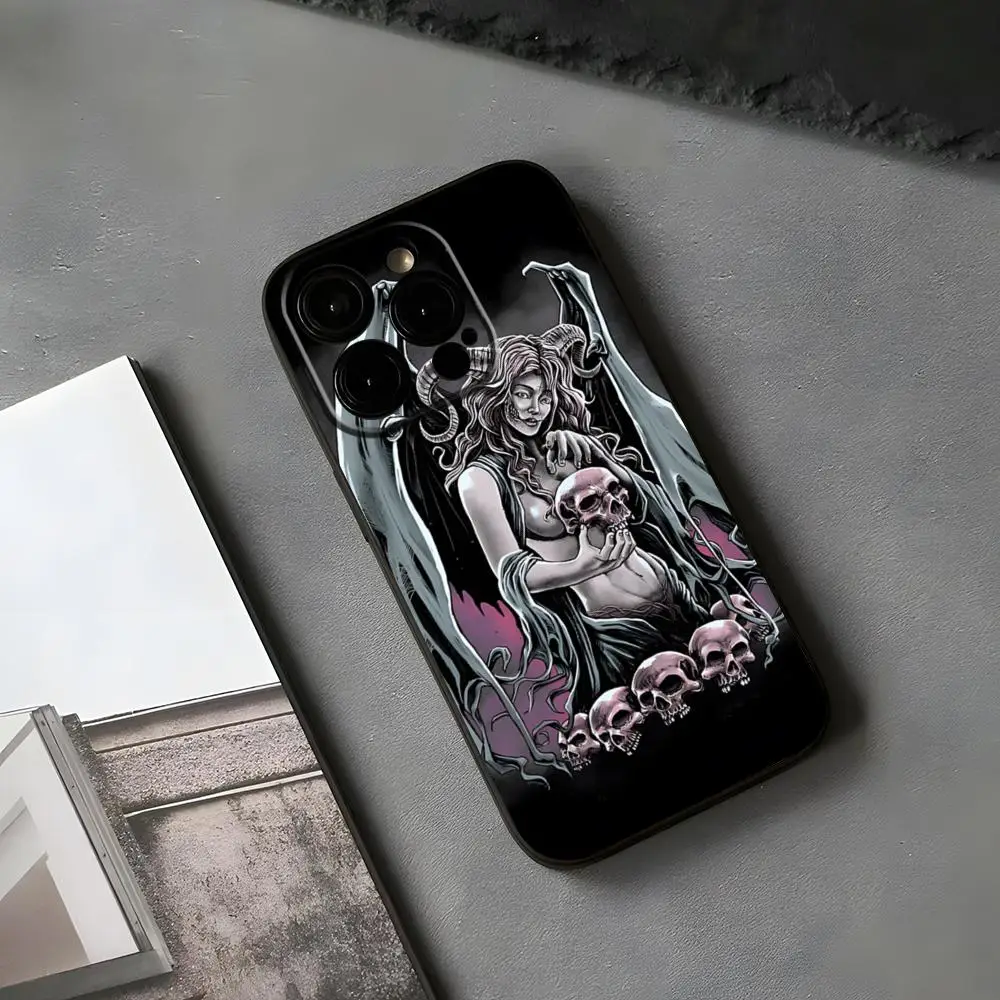 

Женский чехол для телефона Spooky, отличный чехол для Iphone 16, 15, 12, 14 Se 202 Pro Max 11, 13 Xr X Xs Mini Plus, чехол