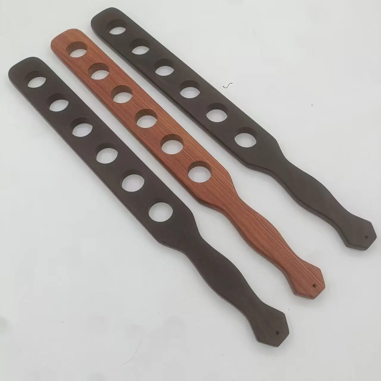 Outdoor Portable EDC Multifunctional Sandalwood Racket Fitness Exercise Tool
