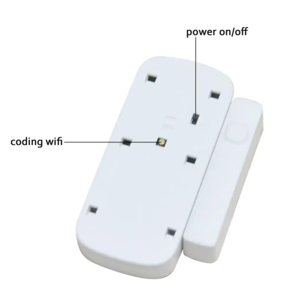 Tuya Smart Door Open Closed Detectors Rechargeable Door Magnetic Sensor App Remote Control Wifi Wireless Sensor Alarm