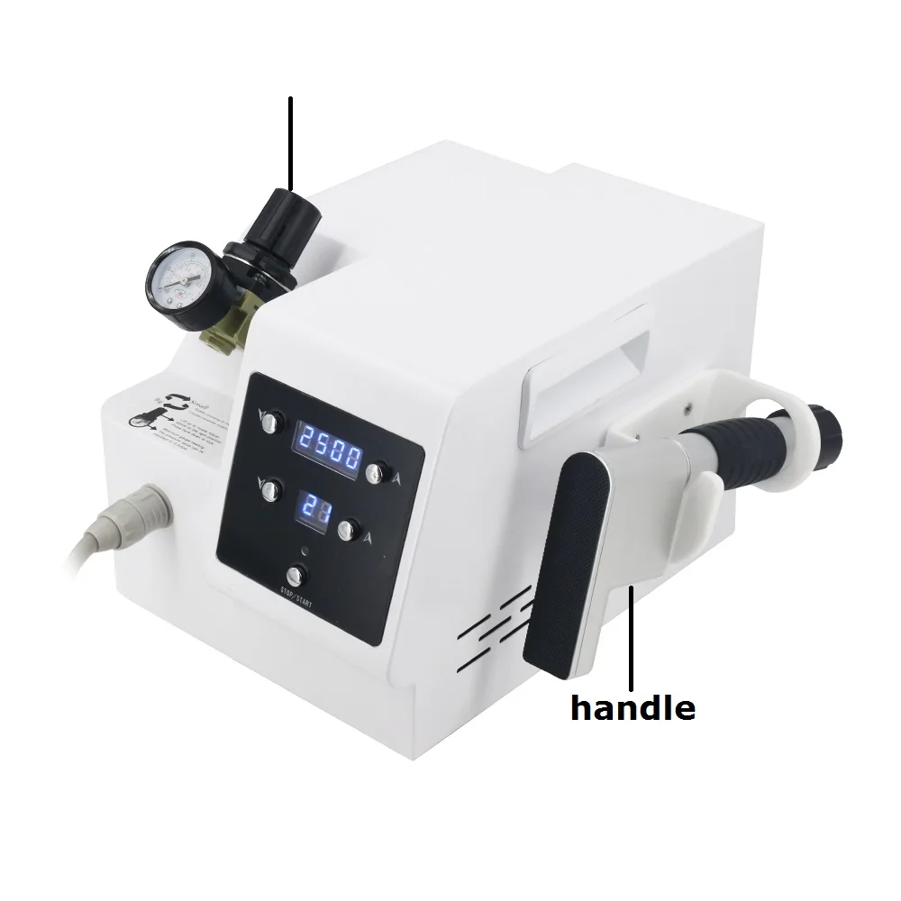 8บาร์ Pneumatic Shock Wave บรรเทาปวดกายภาพบำบัดการดูแลสุขภาพ Shockwave Therapy เครื่อง ED Treatment Body Relax Massager