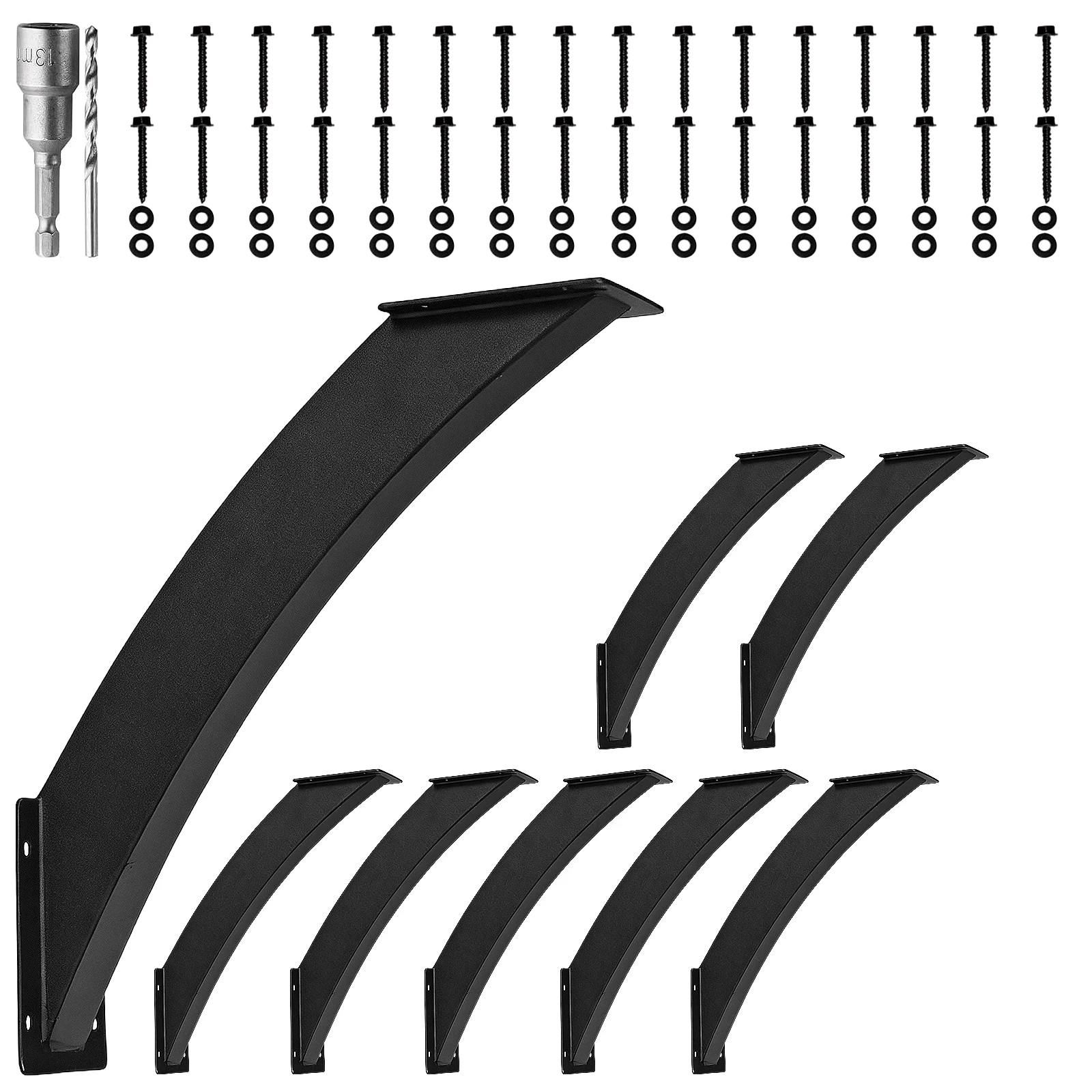 

Комплект прочных соединителей для пергол 4x4 дюйма (реальные 3.2x3.2 дюйма) с монтажными винтами для беседок, террас, веранд, бревенчатых домиков и т.д.