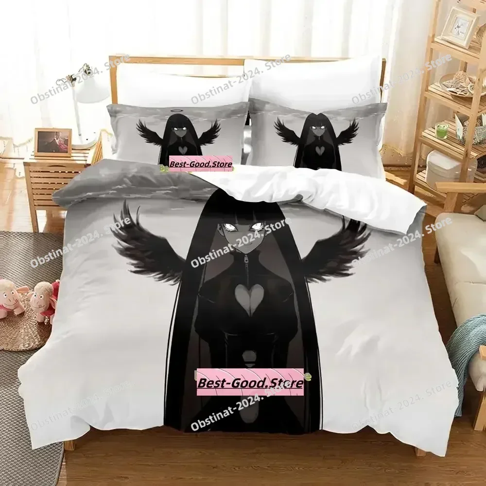 

New Anime Panty Stocking Bedding Set Printed With Pillowcase Bed Duvet Cover Soft Single Double Queen Super King Size Adult Kid