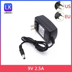 Power Adapter Input 100-240V 50/60Hz 0.8MAX Output 9V 2500MA