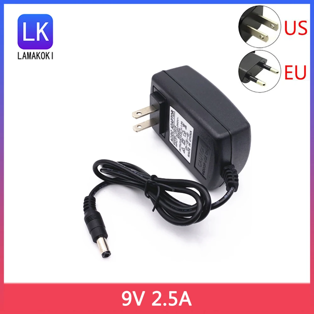 Power Adapter Input 100-240V 50/60Hz 0.8MAX Output 9V 2500MA
