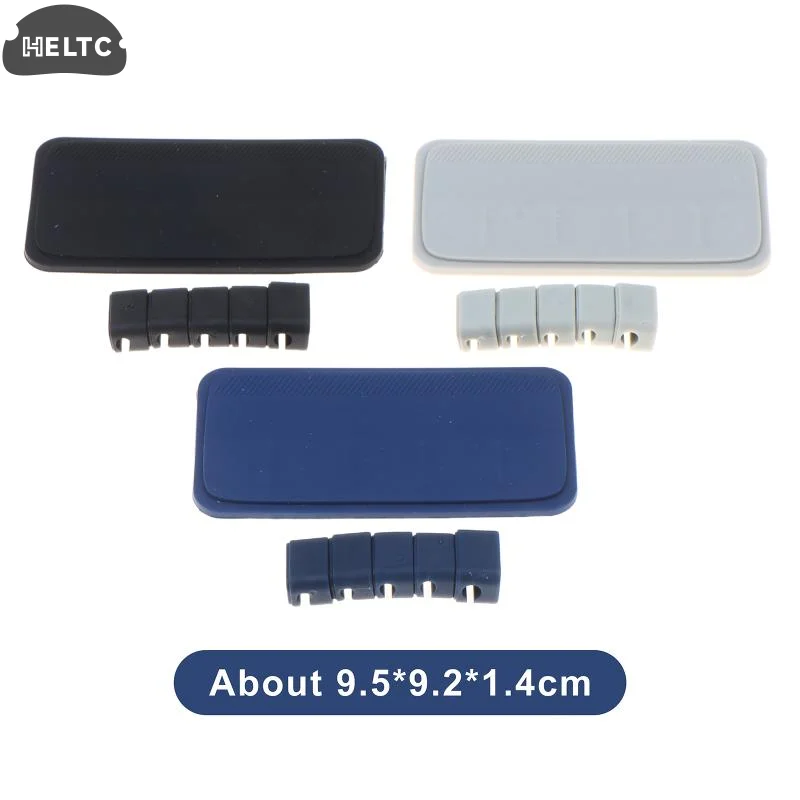 Magnetic Cable Organizer Silicone Cord Holder Detachable Wire Management Clip For Desktop Office Car Interior Cable Arrangement