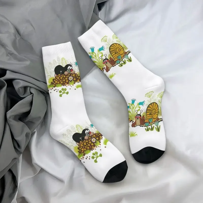 Calcetines elásticos con estampado Kawaii para hombre y mujer, medias con diseño de lunares, temporada de verano, Otoño e Invierno