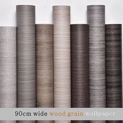 Wood Grain PVC Wallpaper for Door, Wardrobe, Cupboard, Table, Furniture, Waterproof, Self Adhesive Stickers, Home Decor Film