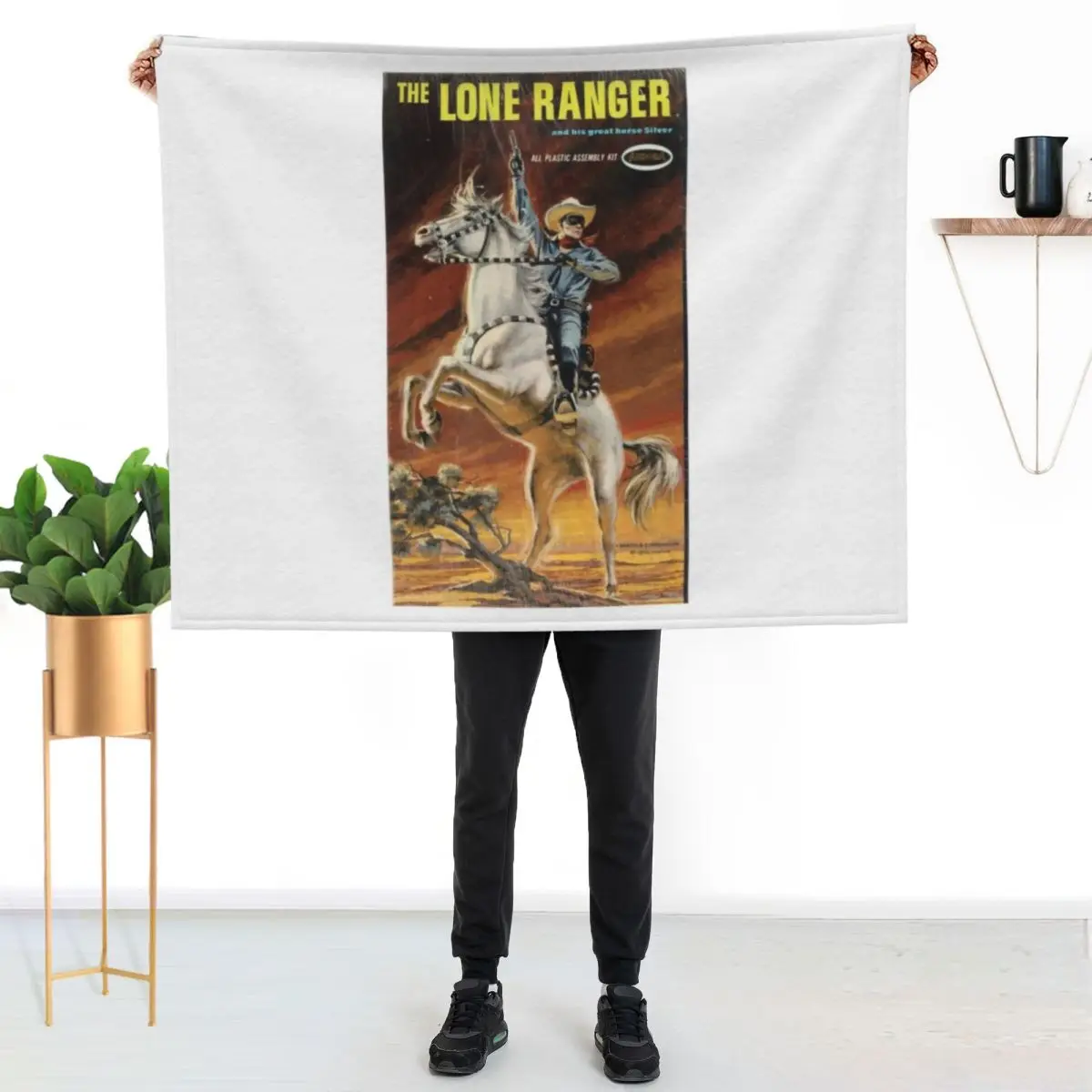 

Lone Ranger Throw Blanket Plush Fuzzy Cozy Blanket for Couch Sofa