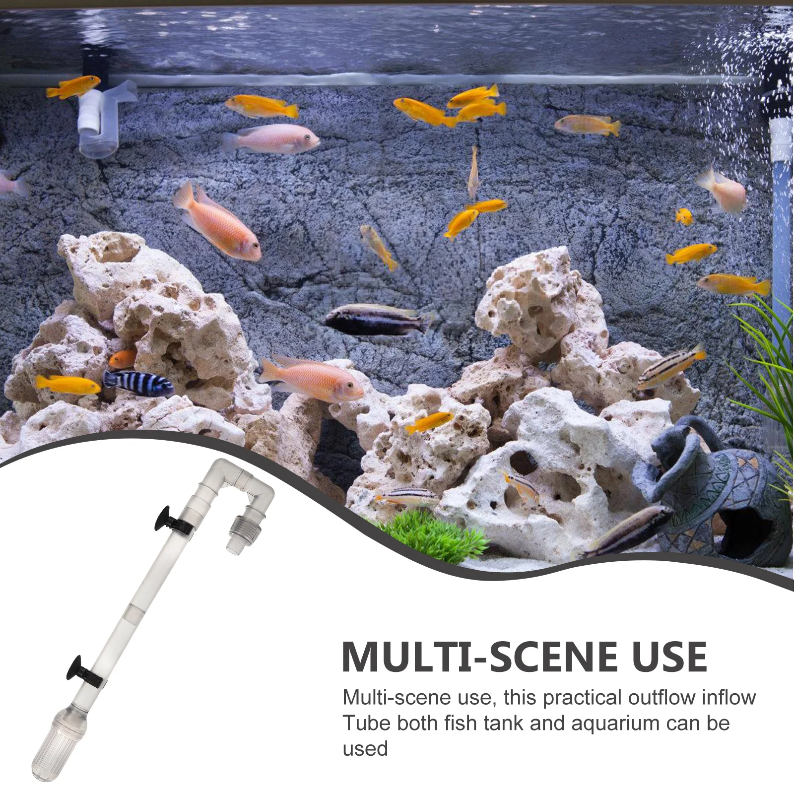 Aquarium Water Inflow Outflow Tube Fish Tank Filters Tube Aquarium Outlet Canister Inlet Outlet Aquarium Pump Accessories