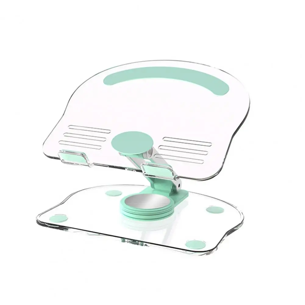 

Mobile Phone Holder Acrylic 360-degree Rotatable Stable Support Adjustable Book Holder Foldable Desktop Tablet Stand