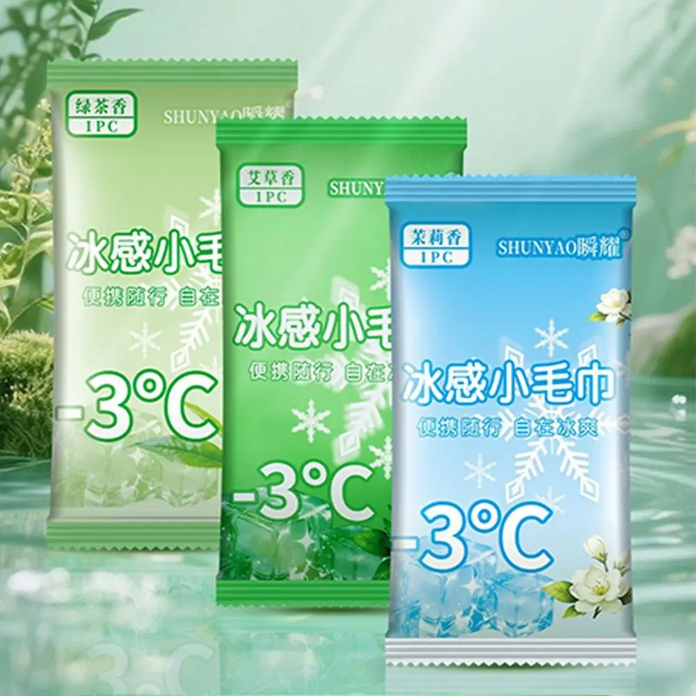 New Non Woven Fabric Cooling Towel Breathable Disposable Ice Wipes Sunstroke Prevention Quick Drying Sweat Wipes Summer