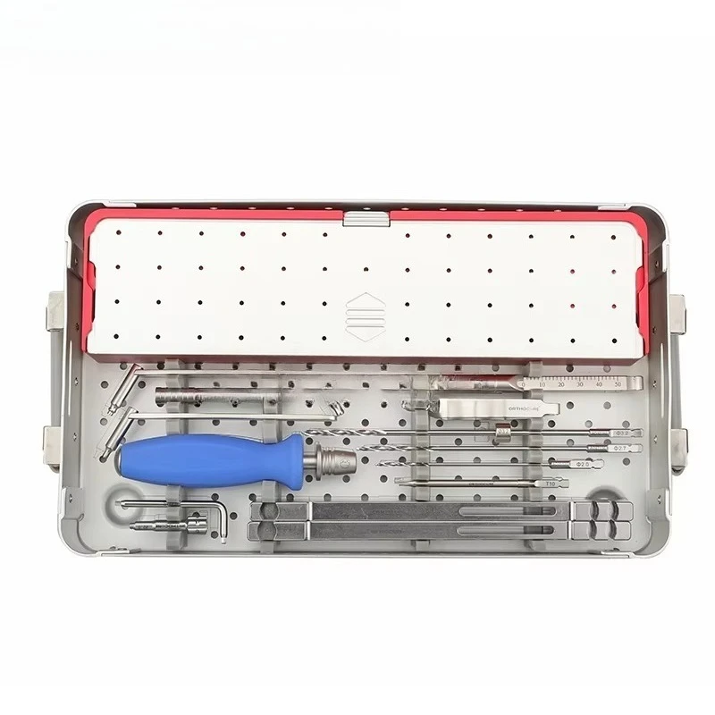 10 11.5mm Animal Pet Surgical Titanium Locking System Veterinary Instruments Orthopedic Set