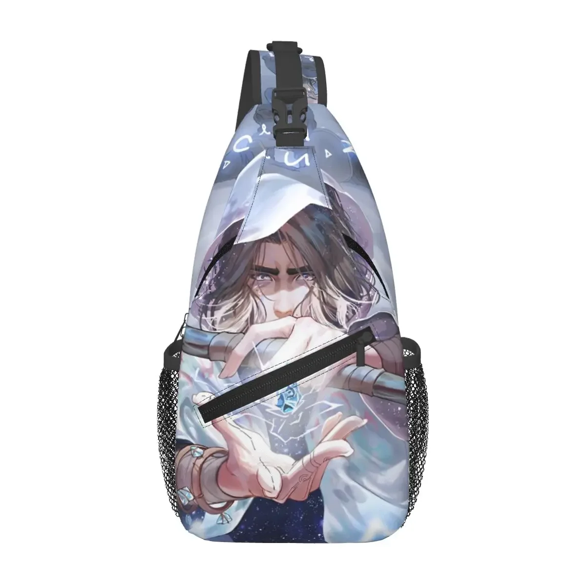 Arcane Viktor Game Anime Jesus Crossbody Sling Bags Small Chest Bag Cartoon Glorious Shoulder Backpack Daypack Outdoor Biking