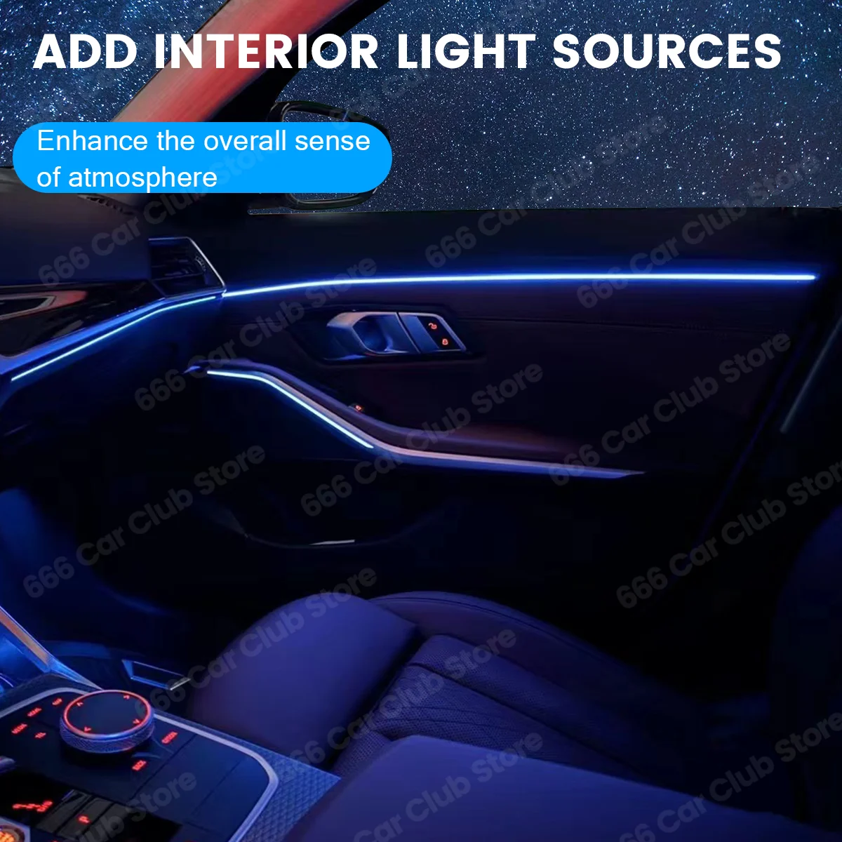 11 Colour Door Decorative Light For BMW G20 G21 G22 G26 G80 G82 M3 M4 New 2/3/4 Series Indoor Ambient Light Modification Accesso