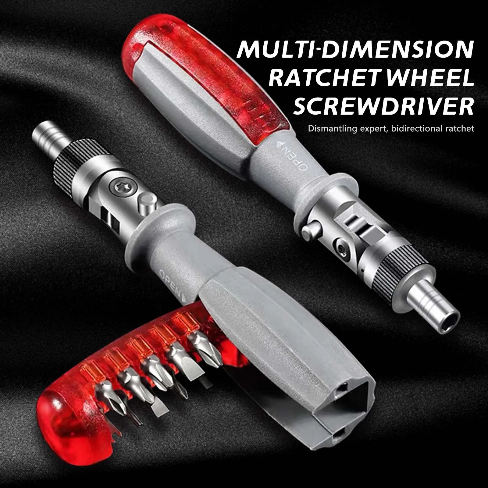 

Набор отверток с храповым механизмом, простой в использовании, с удобной рукояткой, прецизионная отвертка, подходит для цифровой техники.