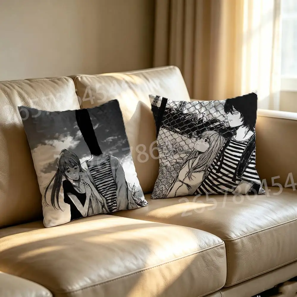 Anime P-Punpun Printed Pillow Cover Cushion Case Simple Sofa Pillow Case No Pillow Core