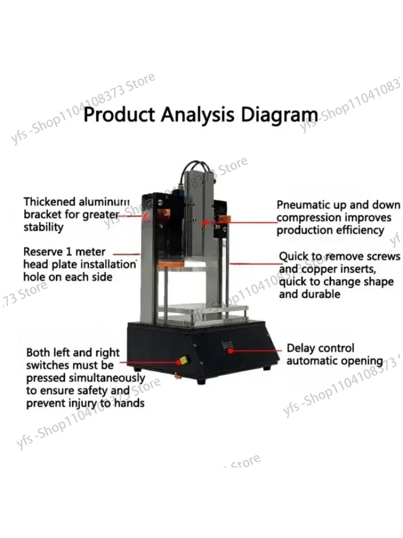 Time-Delay Pneumatic PCB Jig Functional Test Stand FCT Jig ICT Circuit Board Universal Test Frame PCBA Tester Fixture