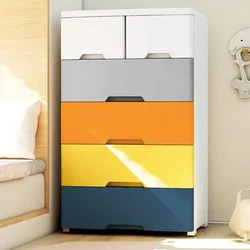 MultiLayer Plastic Storage Wardrobe DrawerType Children's Clothes Organizer Bedroom Multifunctional Storage Cabinet Home