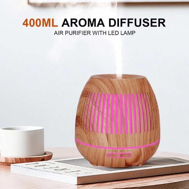 M2EE Auto Shut-Off Humidifier Hollow Out Luminous Air Humidifier Silent Humidifier Home  Essential Oil Diffuser