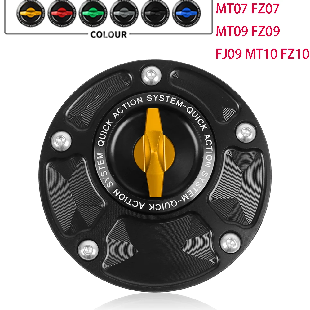 For YAMAHA MT-07 MT07 MT-09 MT09 FJ-09 MT-10 MT10 SP FZ 07 09 10 Keyless Racing Quick Release Tank Fuel Caps Gas Cover Case