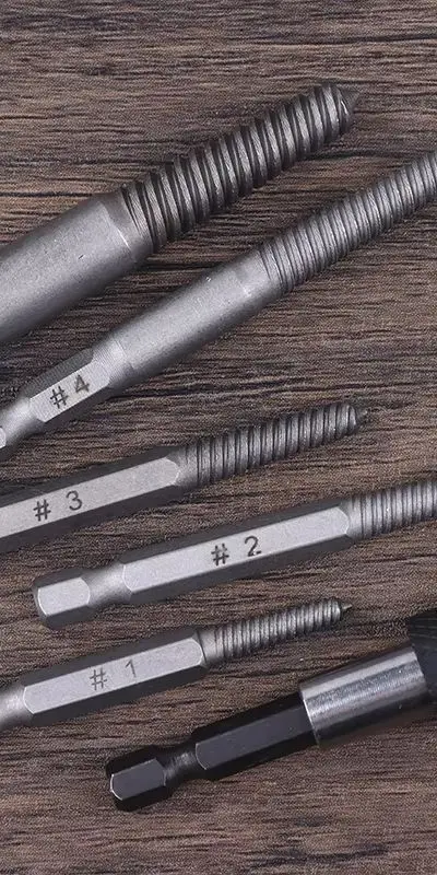 

New! 6-Piece Broken Head Screw Extractor Slip Thread Broken Thread Screw Extractor Electric Hexagonal Handle Removal Tool