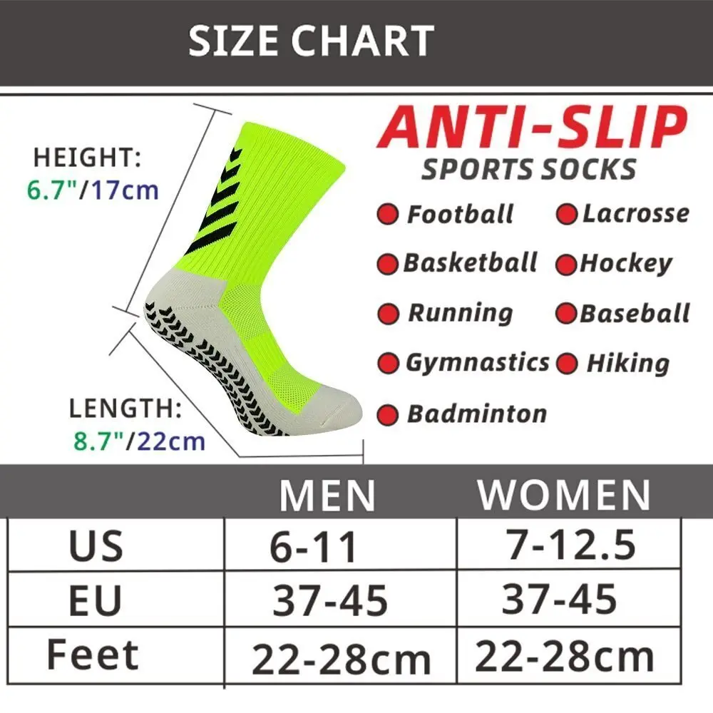 1 Pairs Top Quality Men's Football Comfort Socks Athletic Gym Socks Training For Running Basketball Non Slip Sports Grip Socks