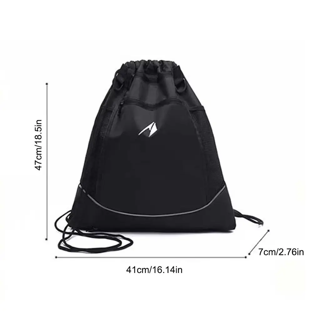 1Pcs Large Capacity Basketball Backpack Convenient Lightweight Drawstring Backpack Portable Gym Sports Bag Gym Accessories