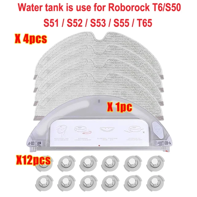 Für XiaoMi Roborock S5 S50 S51 S55 S6 S60 S6 Reine Staubsauger Ersatzteile HEPA-Filter Mopp Tuch Seite/haupt Pinsel Zubehör