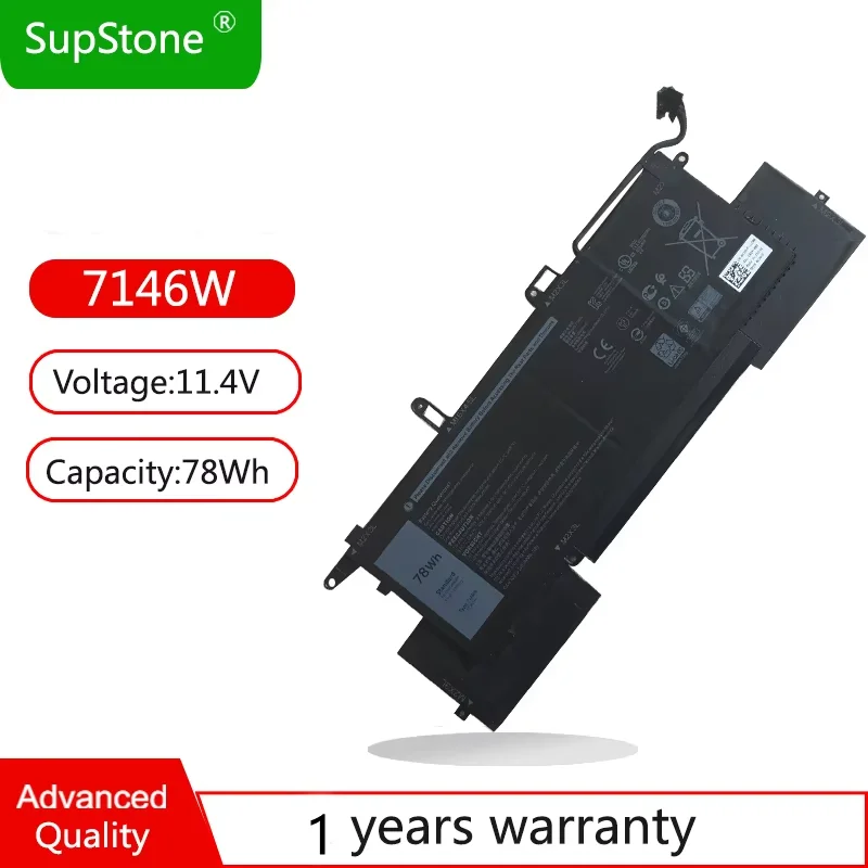 SupStone 7146W NF2MW Laptop Battery For Dell Latitude 7400 2-IN-1 E7270 E7260 P110G001 85XM8 02K0CK 0C76H7 New