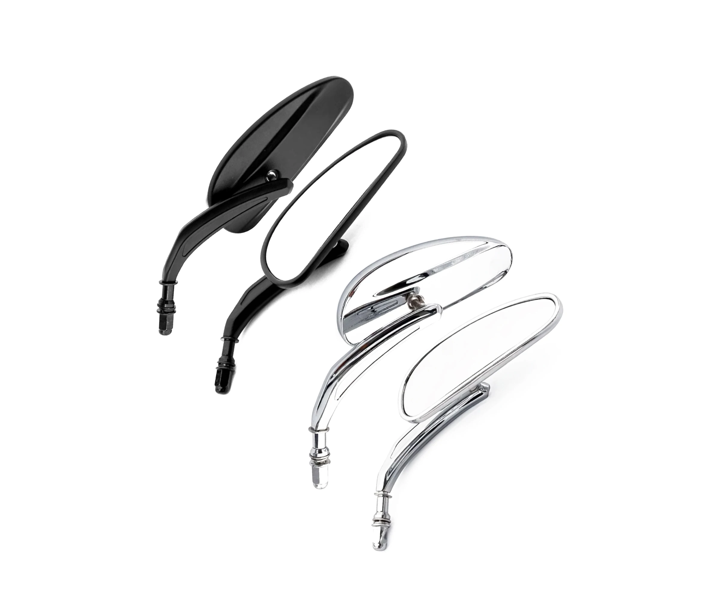 

Motorcycle Rear View Mirrors For Harley Touring Road King Road Glide Sportster 883 1200 Dyna Heritage Softail FXDB Chrome 8MM