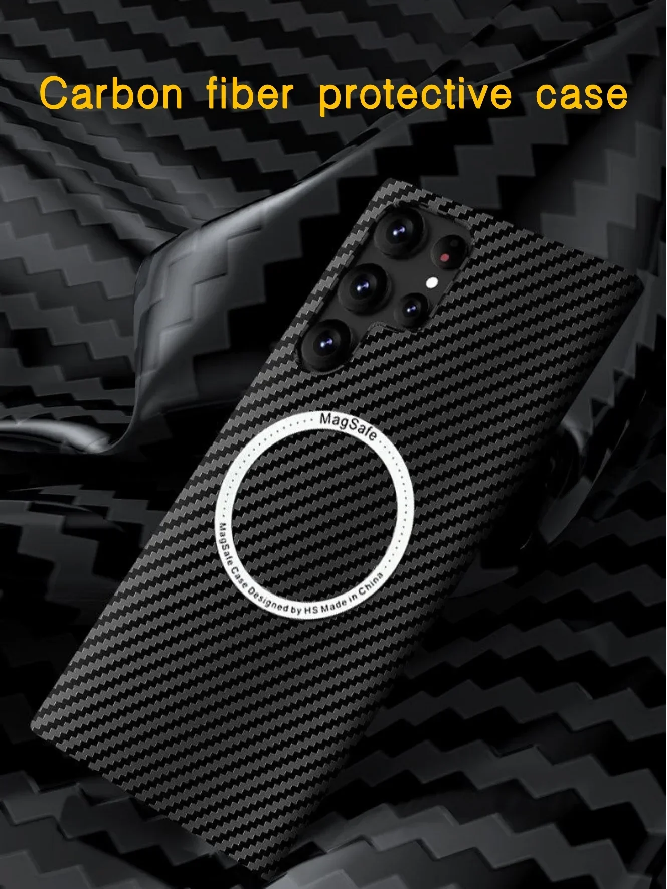 حافظة شحن لاسلكية مغناطيسية لهاتف سامسونج جالاكسي S25 S24 S23 Ultra S22 Plus ملحقات غطاء الهاتف الواقي Magsafe