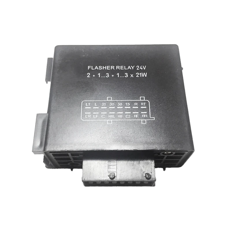 Black Flasher Relay ABS Flasher Relay For Scania Electrical System Flasher Relay 1328548 1401789 2159998