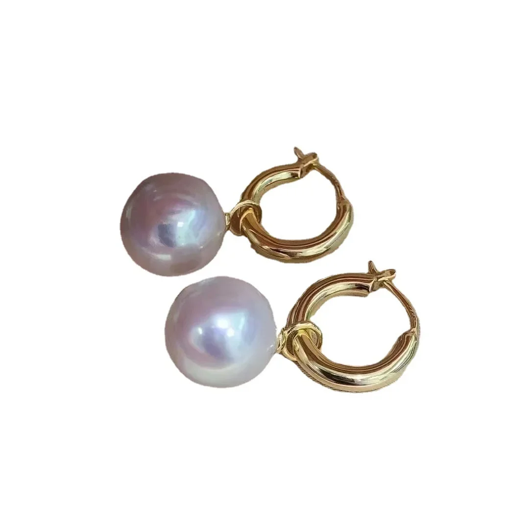 

Женские серьги с белым жемчугом 12-13 мм для свадебной вечеринки, серебро 925 пробы