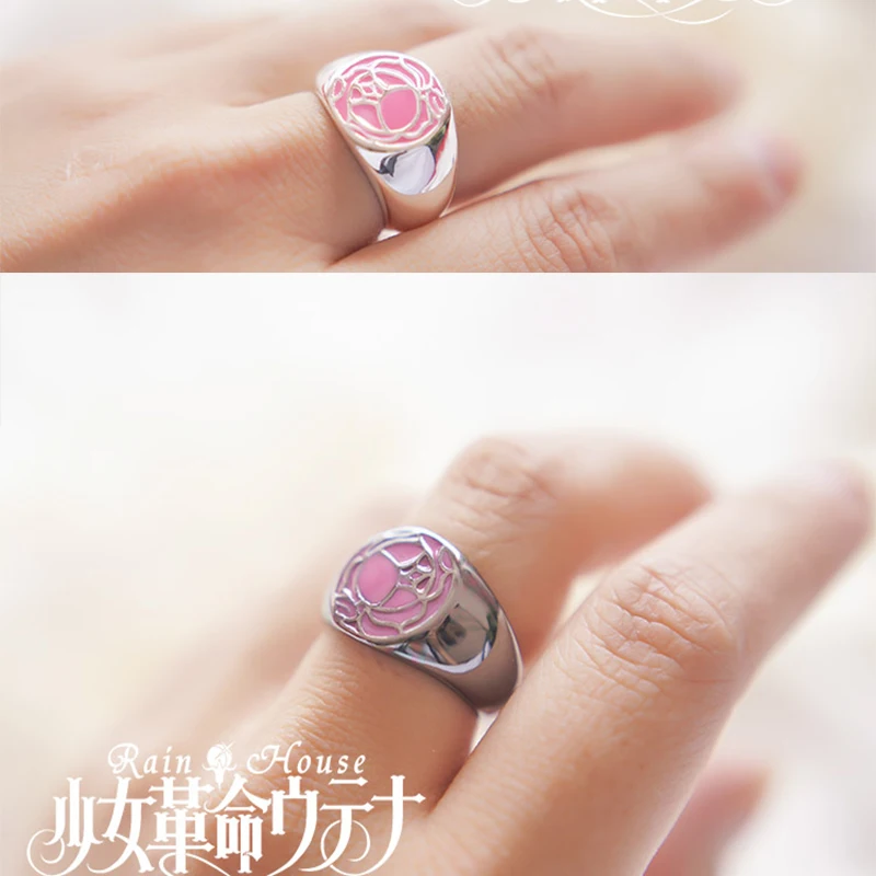 Free shipping Revolutionary Girl Utena Utena Tenjo GEM cosplay Ring accessories Cos Daily Prop