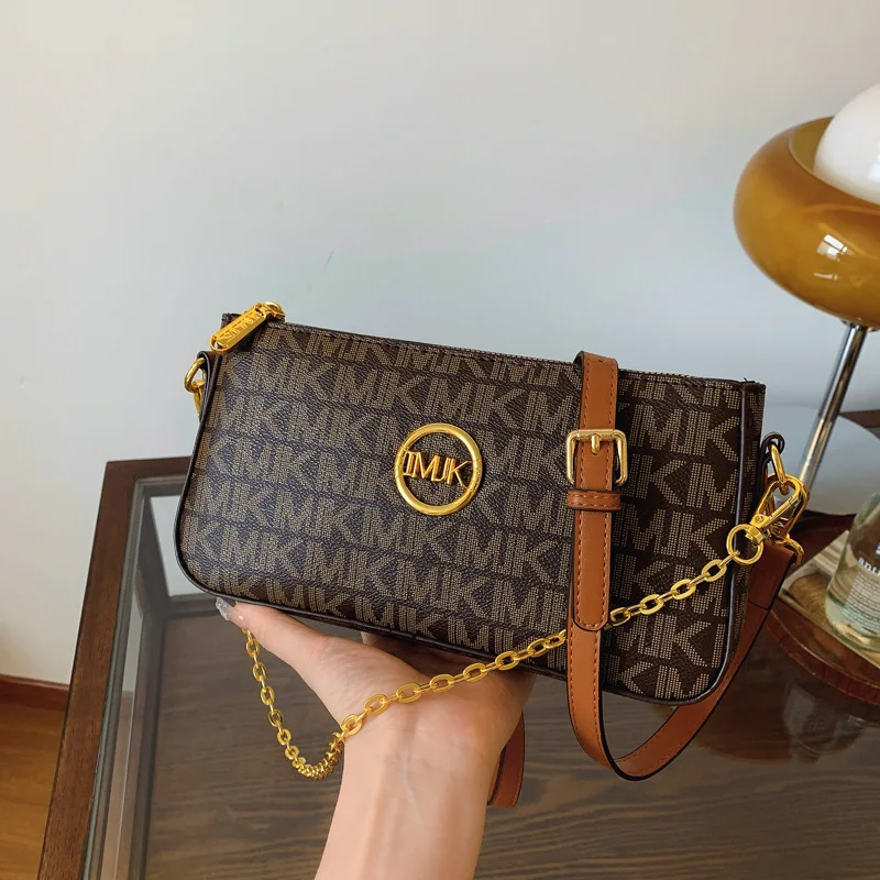 

Winter Fashion Popular Luxury Bag New Trend Versatile Women's Bag Shoulder Messenger Bag Printed Chain Small Square Bag Women