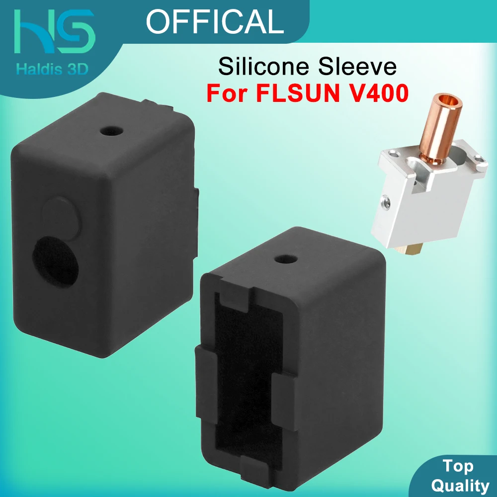 Heater Silicone Sleeve For FLSUN V400 3D Printer Silicone Sock Cover Protection Hotend Heat Block Protect Accessories