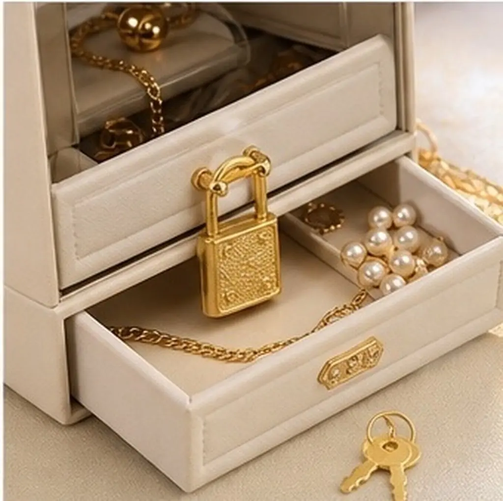 5Sets Style Padlocks Small Locks with Keys Lightweight Plastic Lock for Treasure Chest Jewelry Box Cabinet Wooden Box