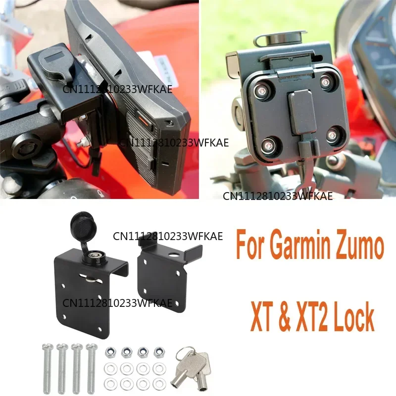 For Garmin Zumo XT or XT2 Mount GPS Lock Kit Locking Mounting Bracket Aluminum Holder Navigation
