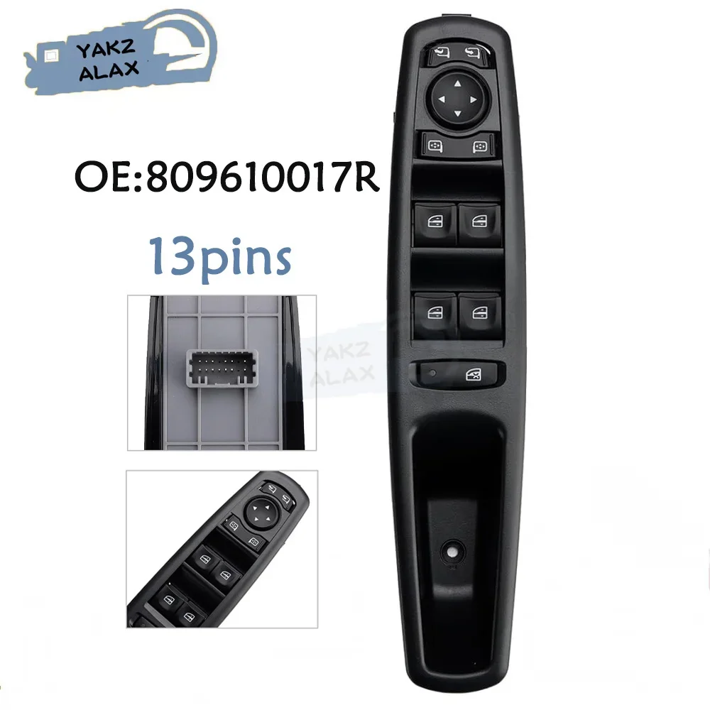 

809610017R Front Left Master Power Window Control Switch Lifter Button for Renault SCENIC 2009 2010 2011-2022 Car Accessories