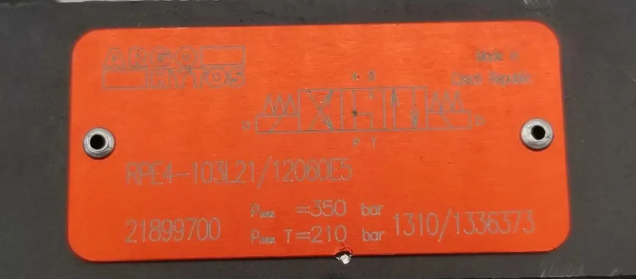 Argo Hytos RPE4-103L21/12060E5 RPE4-103C11/02400E1 Valvola di controllo direzionale 24 V CC 350 Bar RPE4-103Y11 RPE4-102H51/12060E5